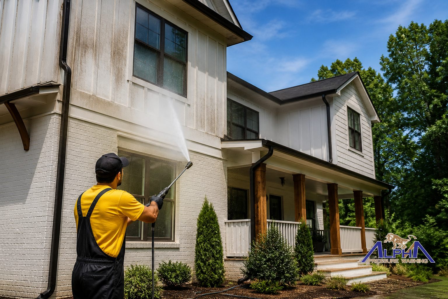 Seasonal Pressure Washing Maintenance for Residential Properties in Roswell, GA
